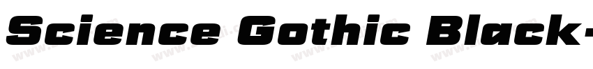 Science Gothic Black字体转换 Science Gothic Black字体转换